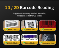 Lecteur de codes-barres de bureau 2D, lecteur de codes QR omnidirectionnel, plateforme de numérisation filaire USB mains libres pour supermarchés et commerces de détail
