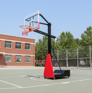 Panier de basket portable en gros pour extérieur, support de panier de basket réglable et mobile, panier de basket d'intérieur FIBA - Product Image 1