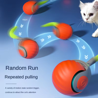 Smart Speedy Tail 2.0 Interactive Silicone Pet Toy Ball Eco-Friendly Electric Rolling Cat Toy Modern Sport Style pour chiens