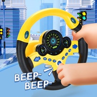 Samtoy jouet éducatif en plastique à piles pour bébé enfants jouet de conduite musicale électronique jouet de volant de voiture pour siège d'auto pour enfant