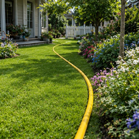 Tuyau plat en PVC jaune flexible pour l'irrigation, diamètre intérieur de 1 à 8 pouces, pression de 10 bars, certifié ISO 9001 pour l'arrosage des jardins