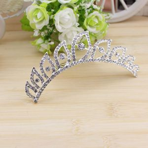 Bridal Crown Headpiece Large Size Rhinestone <b>Wedding</b> Headdress Alloy Material White Crystal Decorative Hair <b>Accessory</b> - Product Image 2