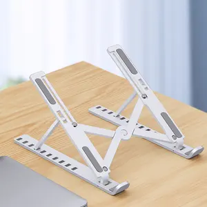 Atacado Plástico Dobrável titular do telefone móvel Computador Laptop Stand Folding Notebook Holder