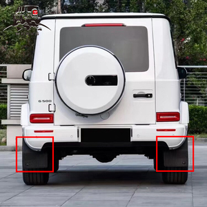 Guardabarros Traseros para G63 G500 2019-2020, para W464 W463A Clase G, Guardabarros Traseros para W464 G550 G350 G55, Negro - Product Image 1