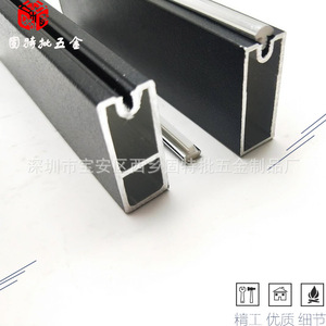 Tringle de suspension carrée en alliage d'aluminium, fixation murale détachable, quincaillerie de penderie, anti-usure, durable - Product Image 4