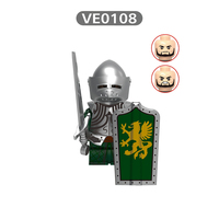 Bloques de Construcción de Personajes Medievales: Caballero, Arquero, Guerrero, Lanzador con Ballesta, Figura de Acción, Ladrillos DIY, Juguete