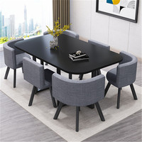 Ensemble de table à manger et chaise, mobilier de restaurant nordique moderne, de couleur réglable, nouvelle collection