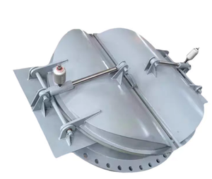 Vanne à battant hydraulique à double porte en acier inoxydable, anti-refoulement pour drainage des eaux usées - Product Image 3