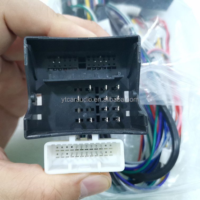 Car 16pin Audio Wiring Harness With Canbus Box for Renault Megane