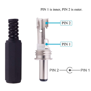DC Power nam cắm 3.5mm x 1.3mm DC Power Jack nối 3.5*1.3mm nam Ổ cắm gắn phích cắm 1A 30V Đen kết nối - Product Image 2