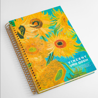 Impression claire reliure à spirale ligne d'écriture planificateur de papier journal laitier cahier