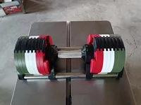 Ensemble d'haltères réglables 40 kg/43 kg en fonte, avec intervale de 2,5 kg, équipement de fitness pour la maison et la salle de sport commerciale