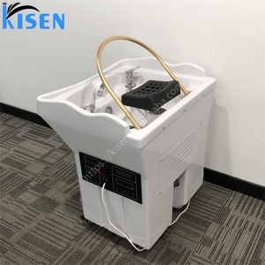 Kisen Nouveau Design Bac de Lavage de Cheveux Moderne pour Salon avec Raccordement Plomberie, Équipement de Spa Capillaire, Fauteuil de Lavage Mobile - Product Image 6