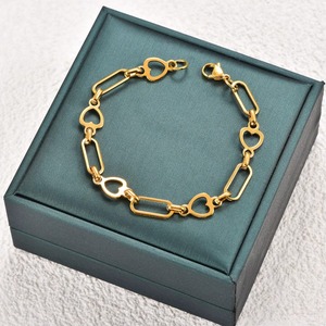 Pulseras y Tobilleras de Acero Inoxidable Chapado en Oro para Mujer y Hombre, Cadena de Eslabones para Mano y Pie, Accesorios de Joyería Metálica - Product Image 4