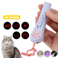 Giocattolo per Gatti con Puntatore Laser Elettronico Multifunzionale Ricaricabile USB Penna Interattiva Divertente Gioco per Gatti da Interno