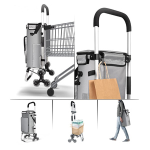 Carro de la compra con 6 <span class=keywords><strong>ruedas</strong></span> Carro de la compra con compartimento aislado plegable Bolsa 3 en 1 Carro de gran capacidad - Product Image 4