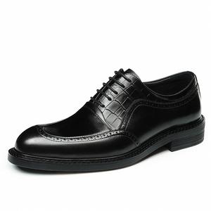 Chaussures de soirée modernes de haute qualité à bout rond en cuir de vache véritable, fabriquées à la main, à lacets, pour femmes, saison automne - Product Image 1