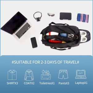 Hot Sale Customized Sport Duffel Bag with Zipper Closure Dry Wet Separated <b>Shoes</b> Compartment for Travel Gym Yoga Training - Product Image 3