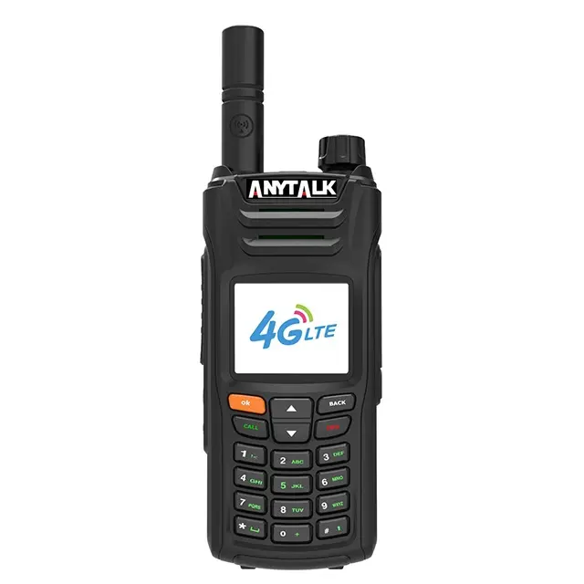 Anytalk 2021 Nieuwe Onbeperkt Bereik Netwerk Walkie Talkie 4G Ptt Radio Wcdma Gsm Internet Radio Met Sim-kaart Q6000-4G op Verkoop
