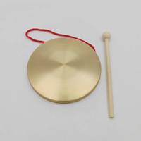 Premium Quality Brass Gong with Mallet Traditional Chinese Musical Instrument Gong & Cymbals Product Category