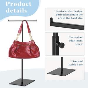 ชั้นวางสินค้าสแตนเลส AURORA สำหรับงานหนัก เหมาะสำหรับจัดแสดงกระเป๋าในห้างสรรพสินค้า ใช้ในรูปแบบเกาะกลาง ออกแบบได้ตามต้องการ มั่นคง แข็งแรง รับน้ำหนักได้มาก - Product Image 4