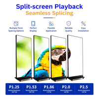 Écran LED vertical pliable haute définition couleur pleine pour affichage publicitaire en magasin P1.25 P1.86 P2 P2.5