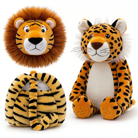 Collection fonctionnelle de sac à dos d'animal en peluche 3D de coton mignon avec le jouet en peluche