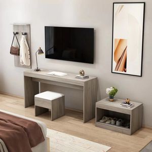 Ensemble de meubles de rangement pour hôtel, <span class=keywords><strong>TV</strong></span> et bagages, style moderne et minimaliste en bois, pour salon, maison d'hôtes et gîte standard - Product Image 2