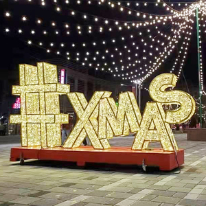 Grandi Luci Natalizie da Esterno con Scritta JOY, Decorazioni Luminose 3D a Forma di Lettere per Natale - Product Image 4