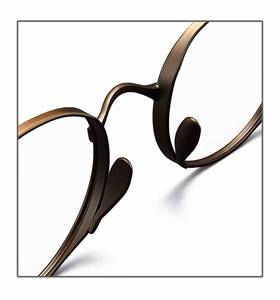 أحدث النظارات البصرية العصرية خفيفة الوزن للغاية من التيتانيوم الخالص بنمط صلب بحافة كاملة نموذج قراءة أسود من IP للرجال والنساء - Product Image 4