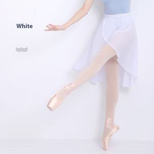 Балетная юбка-накидка из шифона для взрослых, регулируемая на талии, с асимметричным подолом, для тренировок и танцев, по оптовой цене - Product Image 6