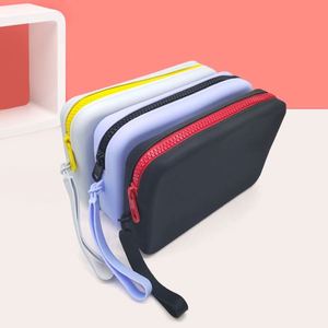 Silicone Handmade Fashion Durable <b>Portable</b> Zip <b>Lock</b> Coin Purse With Wrist Strap Water Resistant & Eco-Friendly - Product Image 3