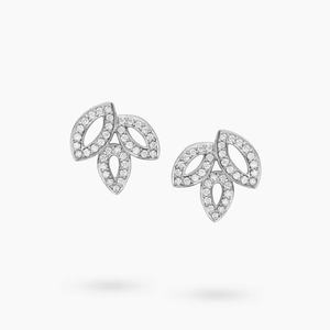 Paxima Jewelry Fashionable and Unique Geometric Design PT950 0.75ct Lab-Grown Diamond Full Diamond Women's <strong>Earrings</strong> - Product Image 1