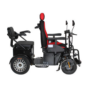 Silla de ruedas eléctrica todo terreno motorizada de asiento doble Fat Tire - Product Image 2