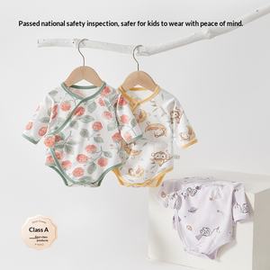 ชุดคลุมป้องกัน<span class=keywords><strong>ท้อง</strong></span>เด็ก ผ้าฝ้ายแท้ ชุดนอนเด็กแรกเกิดลายสัตว์ สำหรับฤดูใบไม้ร่วง หมวกสามเหลี่ยมแบบ unisex ชุดปีนป่าย - Product Image 2