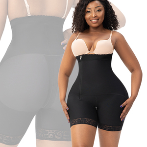 Control de barriga de cintura alta, funda de estómago plana, moldeador de cuerpo para levantar glúteos, ropa moldeadora de cintura Lipo Para Mujer, Fajas cortas BBL - Product Image 1