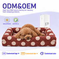 Premium Orthopädisches Memory-Schaum Hundebett mit Abnehmbarem Waschbarem Bezug, Wasserdichter Einlage und Rutschfester Basis für Große Hunde OEM ODM