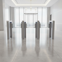 Motor Servo Desain Ramping Kecepatan Tinggi CE RFID QR/ESD/Wajah/Sidik Jari Kontrol Akses Anti-Tailgating Penghindar Tabrakan Turnstile