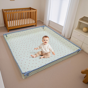 Parcs pour bébés antidérapants à motif personnalisé non toxique Grands parcs de jeux écologiques pour bébés - Product Image 2