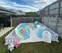 Ensemble de clôture de jeu portable et durable pour piscine à balles, idéal pour les fêtes d'enfants, équipement de jeu intérieur et aire de jeux souple, à prix abordable