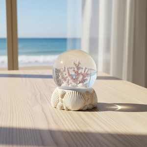 Globo di Neve in Resina Personalizzato 100mm <span class=keywords><strong>con</strong></span> Oceano, Piccola Sfera d'Acqua Decorativa per <span class=keywords><strong>Casa</strong></span> <span class=keywords><strong>con</strong></span> Luce e Musica, per Natale o Come Regalo Souvenir - Product Image 2