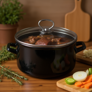 หม้อเนื้อ Brilliant ขนาด 24 ซม. พร้อมฝาปิด สำหรับตุ๋นและต้มตุ๋น - Product Image 3