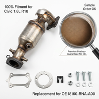 Convertidor Catalítico de Escape para Honda Civic 1.8L 2006-2011 Motor R18A OE 18160-RNA-A00 18160-RNA-A50 Ajuste Directo Sin Error de CEL