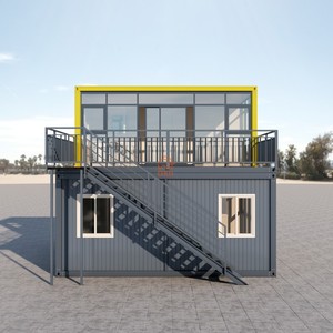 Sản xuất châu Âu khung thép cấu trúc <span class=keywords><strong>container</strong></span> nhà dễ dàng lắp ráp prefab hai lớp 3 trong 1 phẳng Gói Nhà - Product Image 1