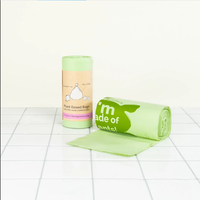 Bolsas para excremento de mascotas ecológicas, compostables, a prueba de fugas, extra gruesas y resistentes para perros, con certificación Ok Compost, estampado en caliente, venta al por mayor