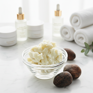 Beurre de karité 100% biologique, pressé à froid, graines fraîches, parfum sucré, pour le soin du visage, du corps et des cheveux, réparation, anti-inflammatoire, apaisant - Product Image 1
