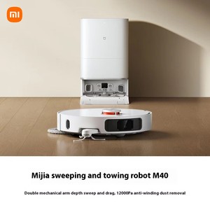 Per Robot Aspirapolvere <span class=keywords><strong>Xiaomi</strong></span> Mijia M40, con Aspirazione da 12000Pa, Lavaggio ad Alta Temperatura e Funzione di Pulizia Automatica - Product Image 1