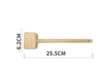 Vente en gros de planches de cuisine en bois de hêtre marteau à viande en bois carré avec dents pointues marteau à attendrir