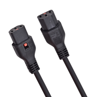 Cordon d'alimentation carré en cuivre pur 2*1.5 Prise d'outil électrique 2M avec UK pour une utilisation automobile Extrémité mâle en caoutchouc extérieur à deux broches et deux trous