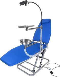 Fauteuil <span class=keywords><strong>dentaire</strong></span> portable électrique et manuel pour salons et cliniques, certifié ISO, en plastique durable, idéal pour les soins <span class=keywords><strong>du</strong></span> visage et autres services. - Product Image 2